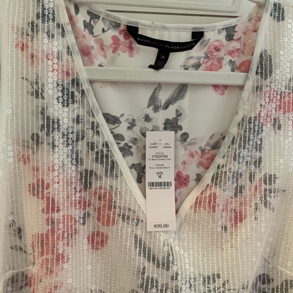 White House Black Market Sequin Overlay Tank - Picture 6 of 6